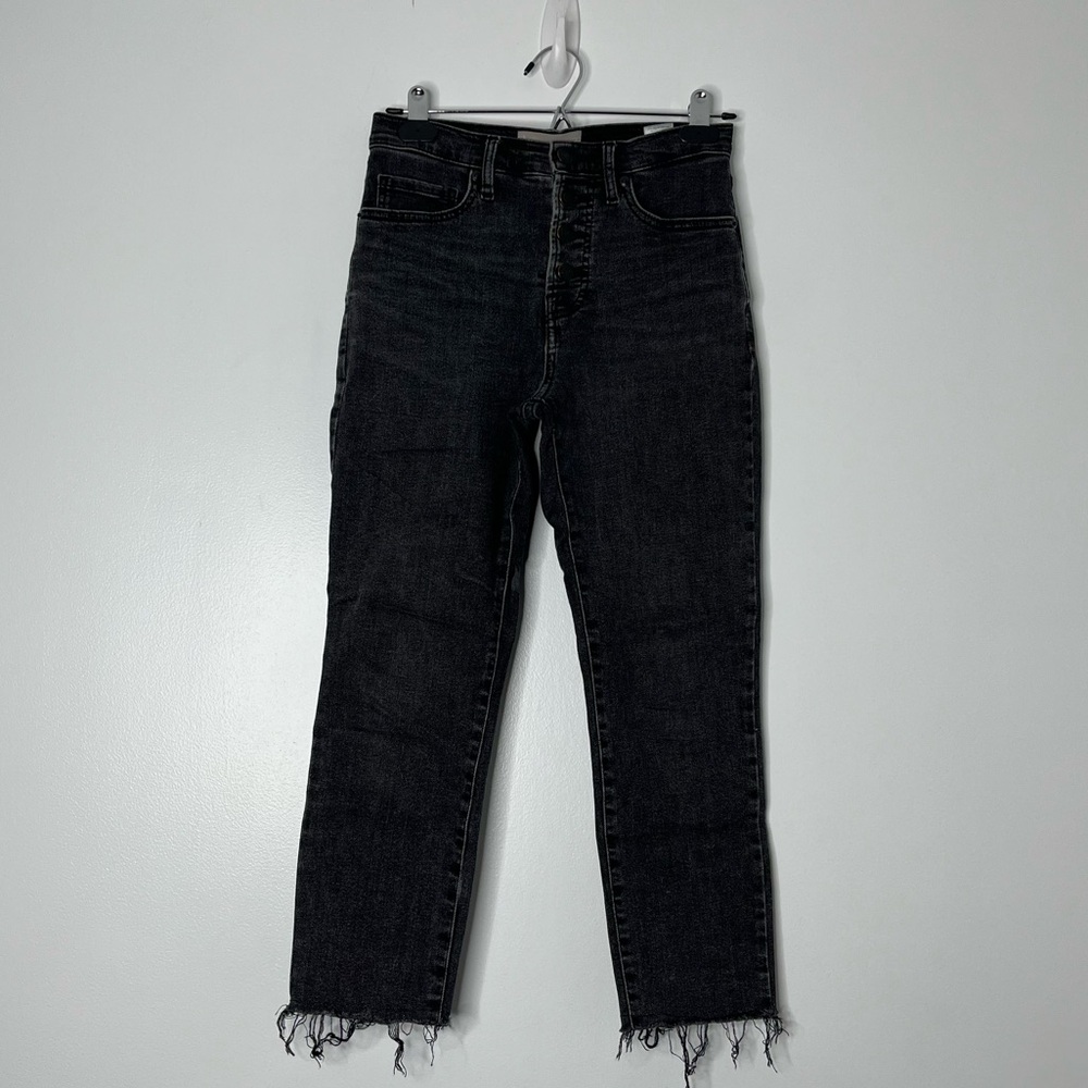 EVERLANE Button Fly Frayed Hem Ankle Jeans‎ Sz 27